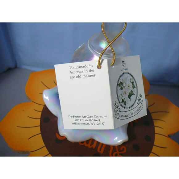 Fenton Bell Opalescent Romance Collection Hand painted by S. Miller - Picture 8 of 11